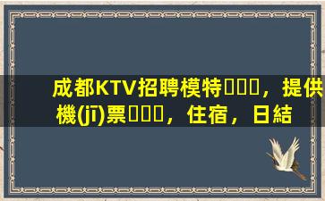 成都KTV招聘模特，提供機(jī)票，住宿，日結(jié)